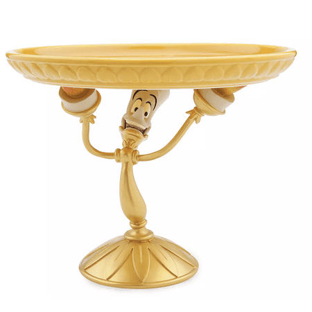 Disney Beauty and the Beast Lumiere Deluxe Serving Platter Cake Stand New