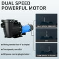 thumbnail image 4 of FOTING In/Above Ground Pool Pump, Self Primming (Dual Voltage, 2HP, 6800GPH, 115V/230V), 4 of 8