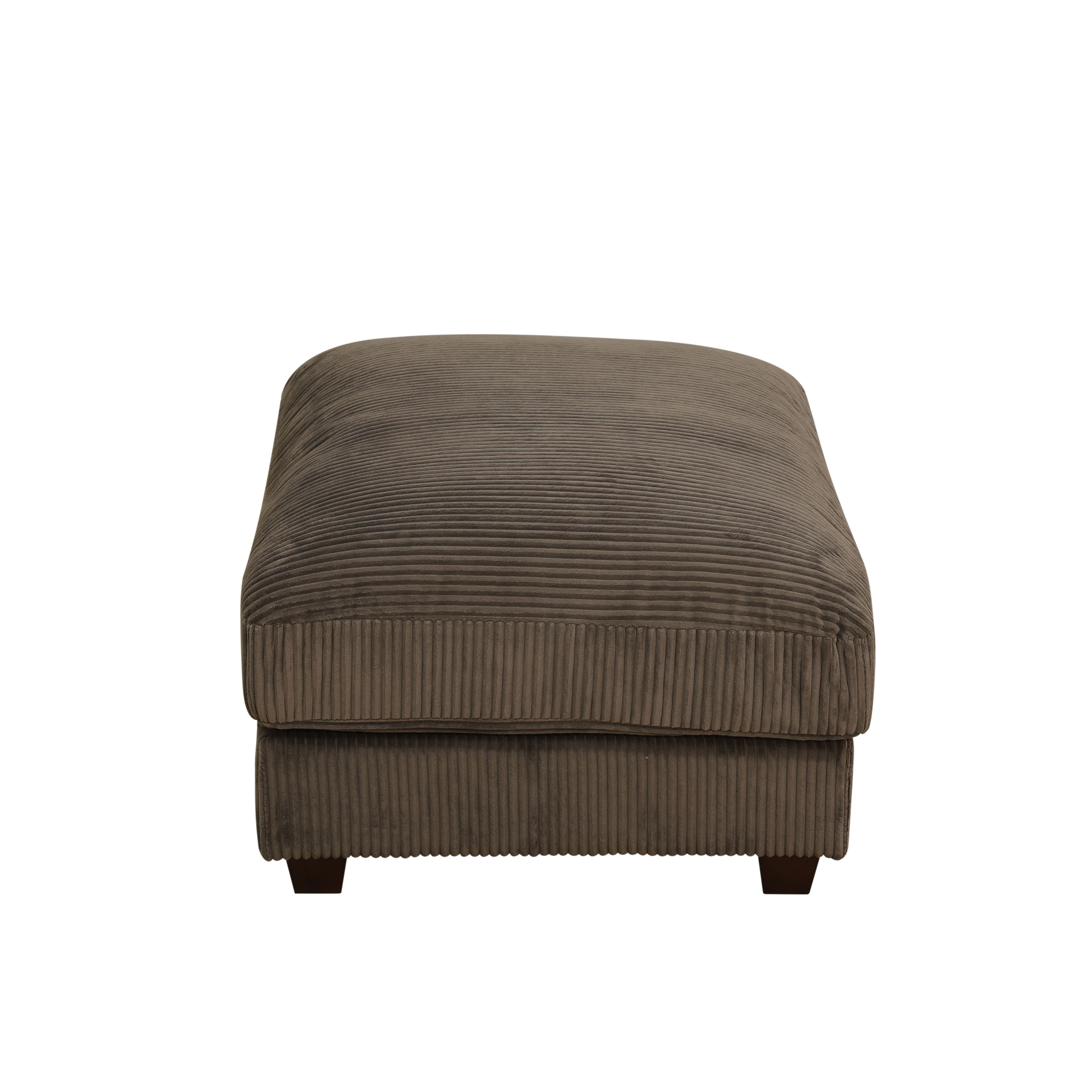 MAYEERTY Multifunctional Ottoman, Modular Footrest with Anti-Insect Solid Wood Frame, for Living Room Bedroom Entryway, Brown