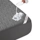 thumbnail image 1 of Protector de colchón BEDLORE, impermeable, tamaño queen, gris, 1 of 8