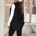 thumbnail image 6 of iHPH7 Sherpa Vest Plush Vest Fuzzy Vest Women Fleece Vest Women Fall Vest for Women Warm Vest for Women Casual Outerwear Black XL, 6 of 6