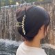 thumbnail image 2 of Clip para el cabello Unique Bargains Clásico de Cristal Falso Brillante en Forma de Lazo Elegante y Bonito Accesorio para el Cabello para Mujeres en Tono Dorado, 2 of 7