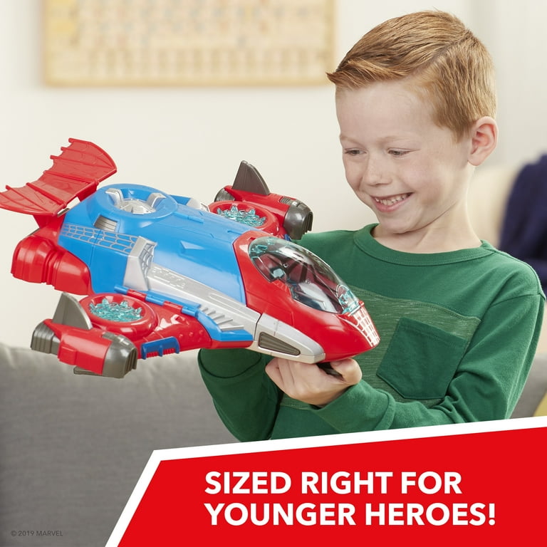 Playskool Heroes Marvel Spider-Man Jetquarters - 5-Inch Action Figure & Vehicle Toy Set