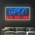 thumbnail image 3 of Handmadetneonsign Open Shop Store Led Sign, Open Neon Sign, Open Led Light, Custom Text Neon Light, 3 of 5
