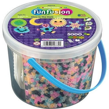 Perler FunFusion Bead Bucket - Glow-in-the-Dark