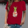 thumbnail image 3 of DPTALR Chemises Décontractées pour Femmes à Manches Courtes Imprimées Tee-Shirt Ample Tunique Blouse, 3 of 4