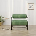 thumbnail image 5 of Living Room Sling Accent Armchair Metal Sofa Chair Balcony Leisure Chair(Green), 5 of 7