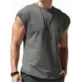 thumbnail image 5 of Cilcicy Men Normcore Style Summer Plain Sleeveless Tank, 5 of 5