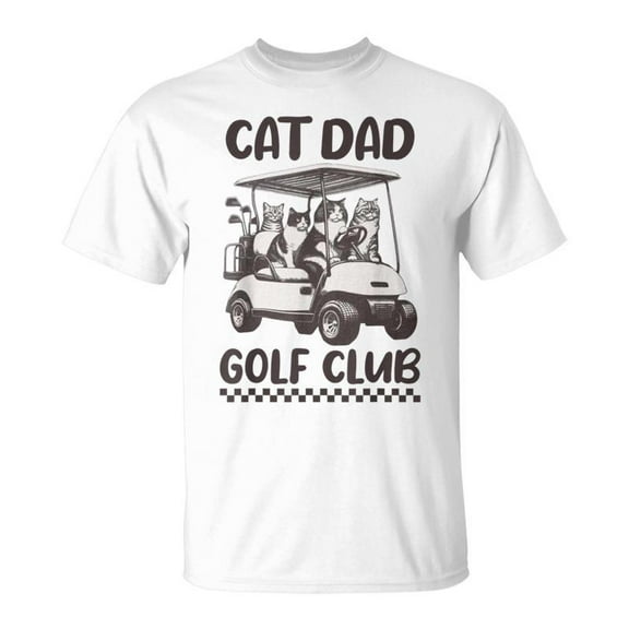 SR Cat Dad Golf Club Cat And Golf Lover T-Shirt