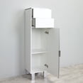 thumbnail image 5 of eviva  Geminis White Wood 14-inch Free-standing Side Cabinet, 5 of 5