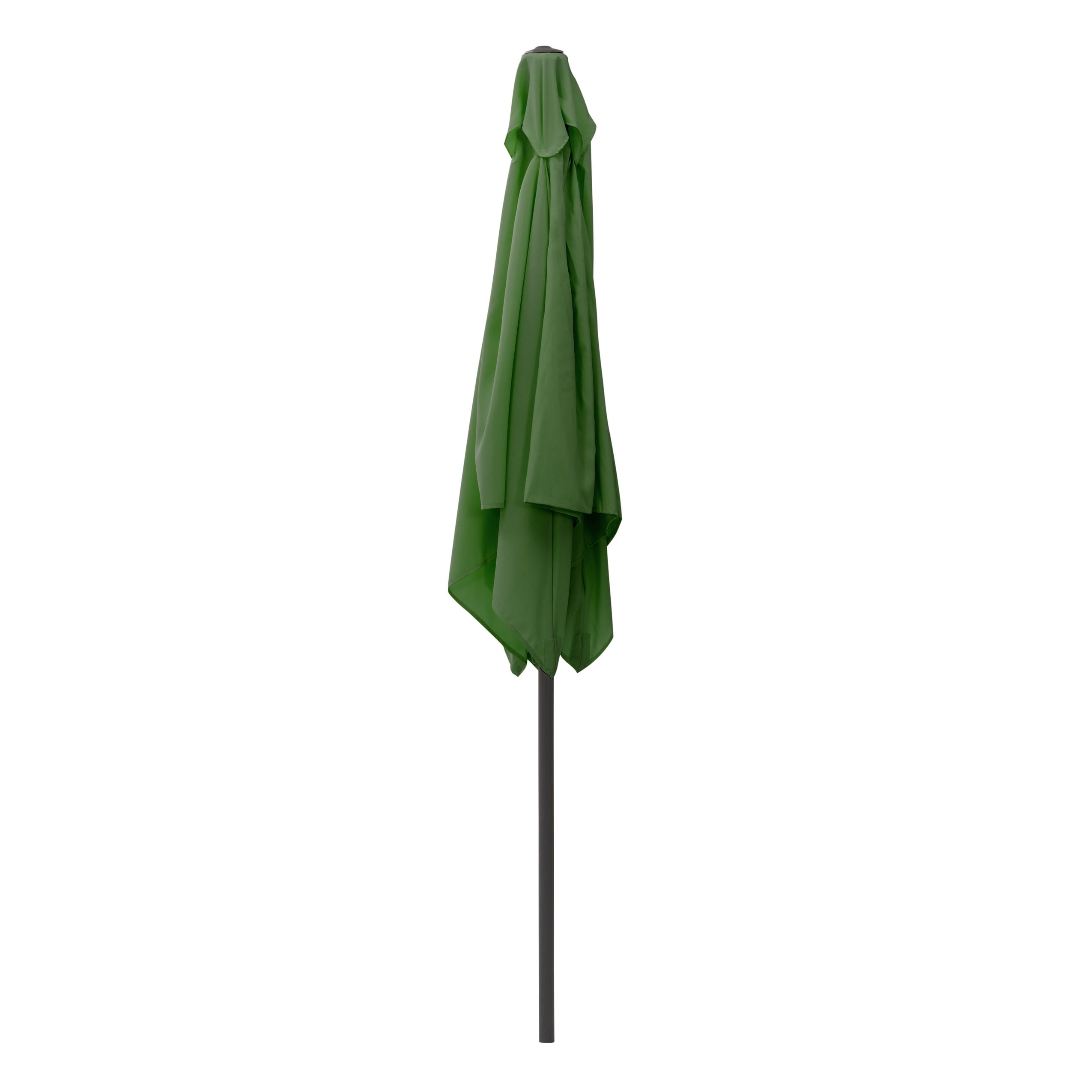 Parasol de marché carré inclinable CorLiving 1,98 m x 1,98 m avec structure en acier et toile résistante, vert forêt