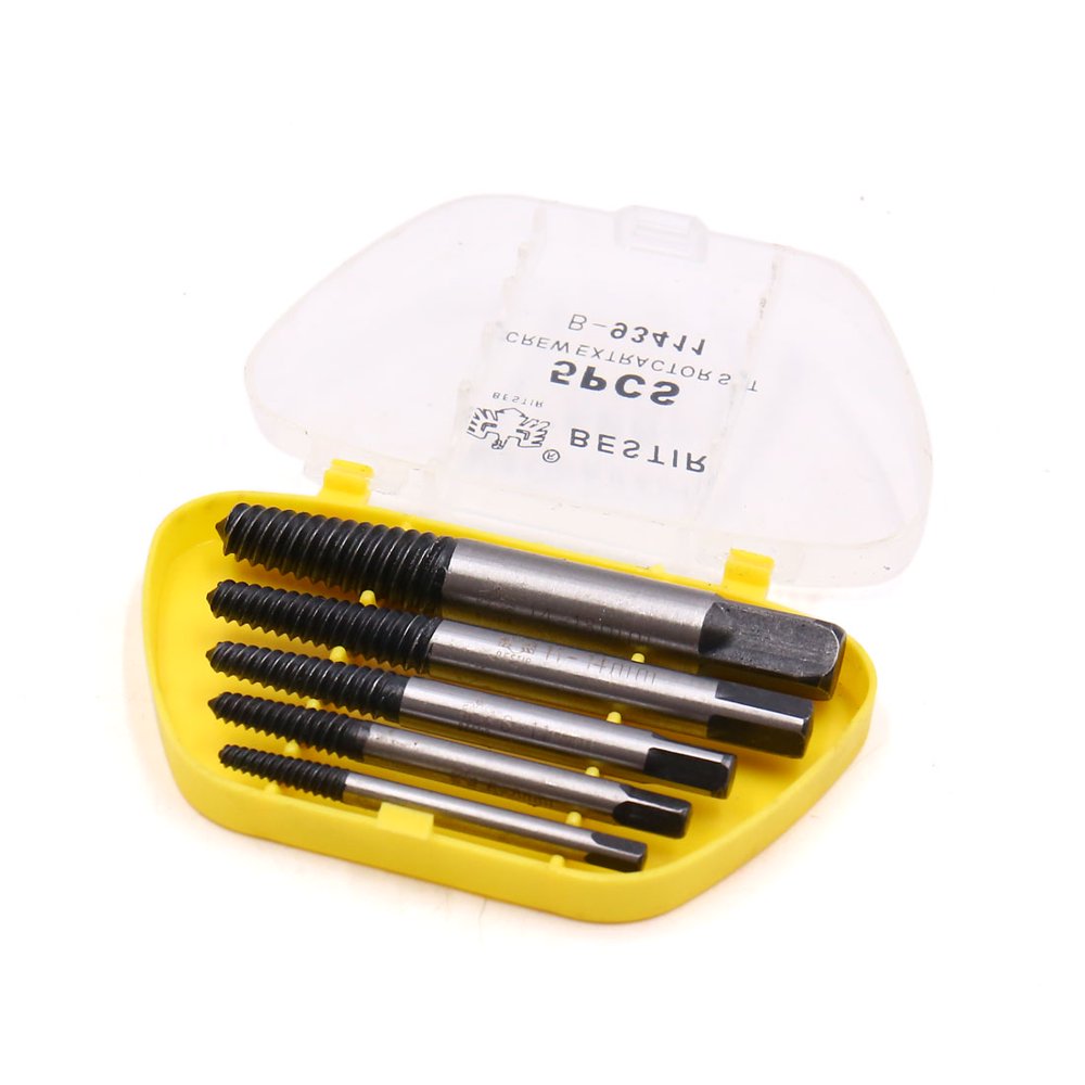 5 in 1 Universal Broken Damaged Bolt Screw Extractor Set Remover Tools