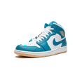 thumbnail image 4 of Jordan MENS Air Jordan 1 Mid "Aquatone" DQ8426 400 from Stadium Goods, 4 of 8