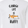 thumbnail image 4 of Inktastic Corgi Life is Rough Long Sleeve T-Shirt, 4 of 5