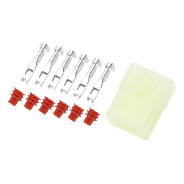 Conjuntos de conectores de enchufe de cable eléctrico de 6 pines para automóvil, impermeables, para 1 juego de serie de 2.2 mm