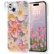 thumbnail image 1 of Funda para iPhone 13 para mujeres y niñas, diseño floral con pintura al óleo retro colorida y bonita., 1 of 8