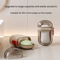thumbnail image 2 of Osfvolr 10PCS Leakproof Soap Portable Travel Plastic Container Dish Drain Cover Compact Soap Holder Camping Toiletry Accessory, 2 of 7