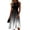 Gray, variant on Women's Ombre Tunic Dress, Sleeveless Gradient A-Line Midi Dresses, Elegant Ruched High Waist Wedding Guest Cocktail Party Gown