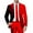 Watermelon Red, variant on toraway Men Suit Jacket Casual Casual Male Fashion Casual Buckle Printed Single Fashion Soft Work Formal Warm Casual Soft XXL