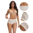 thumbnail image 3 of Unique Bargains High Wasited Lace Full Coverage Panties XL White, 3 of 6