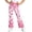 Pink, variant on Girl's Flare Leggings High Waisted Kids Yoga Pants Stretchy Bell Bottoms Tummy Control Dance Bootcut Pants Pink