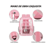 thumbnail image 4 of Mochila Impermeable Transparente Seguridad De Pvc, Resistente Estadio Viaje Xtellar rosa, 4 of 4