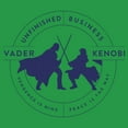 thumbnail image 2 of Junior's Star Wars: Obi-Wan Kenobi Vader vs Kenobi Unfinished Business Duel  Graphic Tee Kelly Green 2X Large, 2 of 3