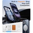thumbnail image 4 of Temdan Magnetic Compatible with iPhone 16 Pro Max Case, [Built-in Invisible Kickstand][Compatible with MagSafe] [Military Grade Shockproof] Slim Thin Phone Case for iPhone 16 Pro Max 6.9" ,Blue, 4 of 5