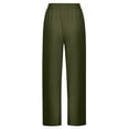 thumbnail image 4 of WILLBEST Pantalones Casuales de Cintura Alta para Mujer, Cómodos, Holgados, elegantes, para Uso Diario, Primavera y Verano, con Lazo En La Cintura, de Colores Lisos. Extra Grande, 4 of 7
