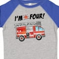 thumbnail image 4 of Inktastic I'm 4 Fire Truck 4th Birthday Boys or Girls Toddler T-Shirt, 4 of 5