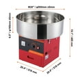thumbnail image 5 of KFFKFF Commercial Cotton Candy Machine Sugar Floss Maker 1000W for Party Red, 5 of 7