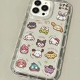 thumbnail image 3 of Funda de teléfono transparente con dibujos animados de Hello Kitty, carcasa de silicona a prueba de golpes para iPhone 15, 14, 13, 12, 11 Pro Max, XR, XS, X, 8, 7, 6, 6S Plus, SE 2020, 3 of 5