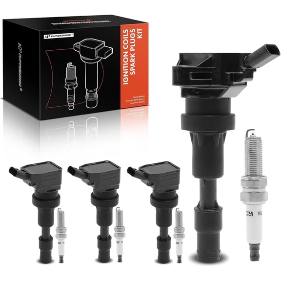 A-Premium Set of 4 Ignition Coil Pack and Iridium Spark Plugs Compatible with Hyundai Elantra 2017 2018 2019 2020 1.4L
