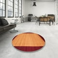 thumbnail image 3 of Ahgly Company Indoor Rectangle Contemporary Dark Orange Abstract Area Rugs, 6' x 9', 3 of 6
