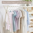 thumbnail image 4 of Utopia Home Plastic Hangers 100 Pack - Perfect Space Saving Clothes Hanger - Durable and Strong - Perfect Closet Organizers with Shoulder Grooves (White), 4 of 8