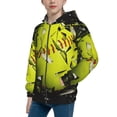 thumbnail image 2 of Naloa Ball Teenage Zipper Hoodie, Long Sleeve Zip Up Hoodies Casual Jackets Tops for 7-12 Years-Small, 2 of 6