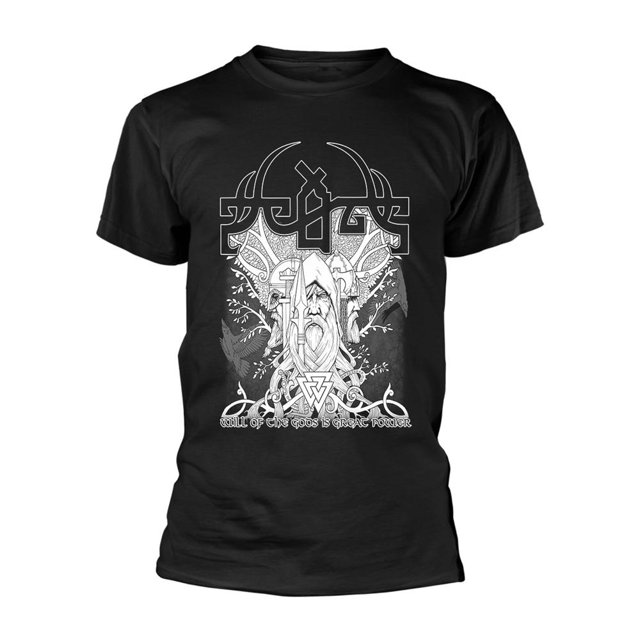 Scald - Camiseta Will Of The God Is Great Power para Adultos Unisex (Negro)