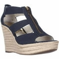 thumbnail image 1 of Womens MICHAEL Michael Kors Damita Wedge Espadrille Sandals - Navy, 1 of 7
