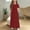 Red, variant on Mikilon Girls Maxi Dress Short Sleeve Casual Long Dresses with Pockets 6-12 Years