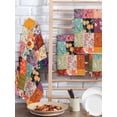 thumbnail image 2 of Spring Floral Kitchen Dish Towels for Drying Dishes Set of 2, Colorful Summer Botanical Vintage Plaid Waffle Weave Microfiber Hand Tea Bathroom Towels Quick Dry & Absorbent Towel 15.7x23.6, 2 of 7