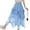 Blue, variant on Lu's Chic Women's Ruffle Tulle Skirt Long Tutu Skirt Pleated Mesh Halloween Fall Skirt Orange One Size