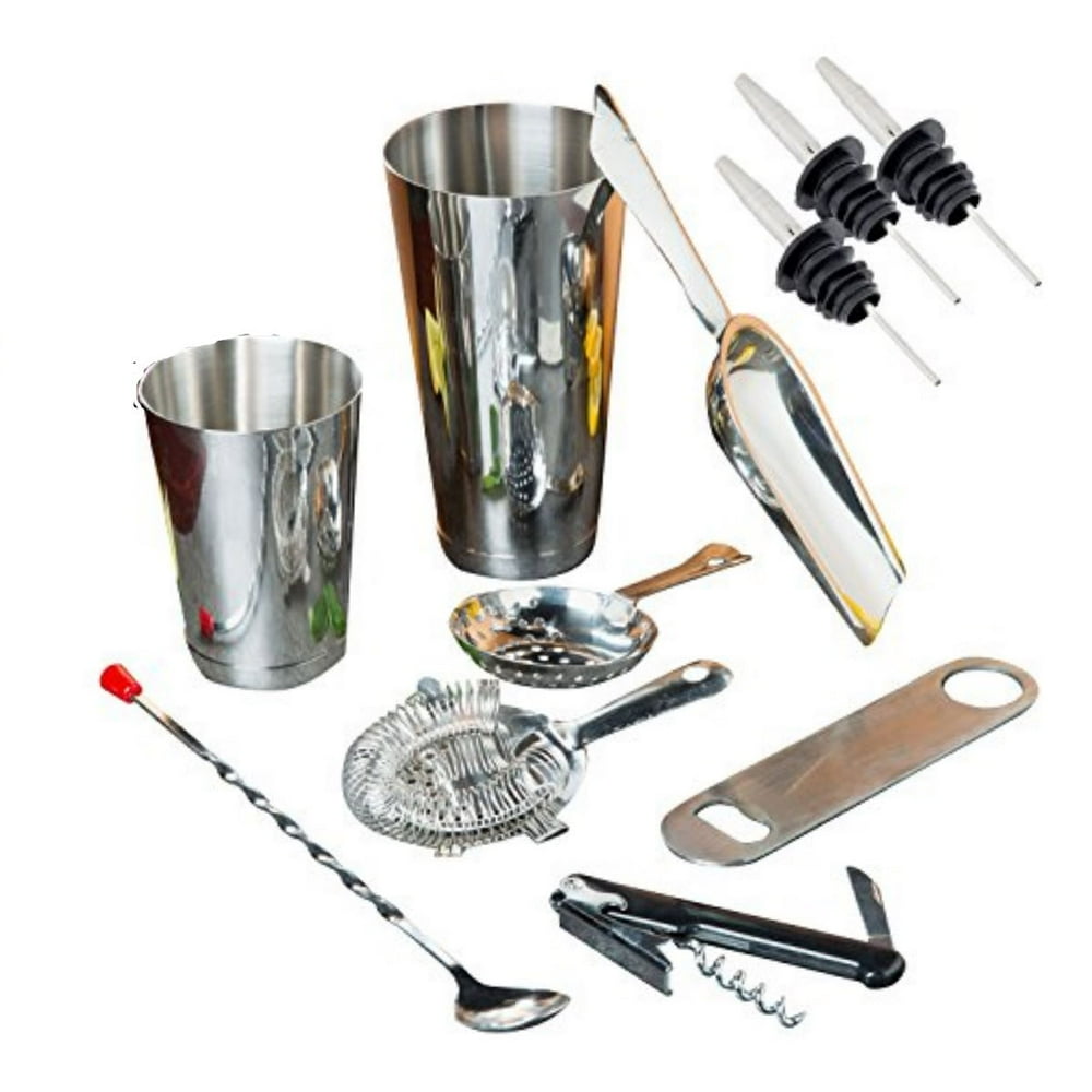 Bartending Starter Kit Barware Set & Bar Kit Supplies Professional