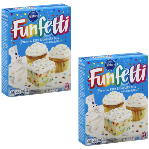 Pillsbury Funfetti Cake Premium Cake & Cupcake Mix With Candy Bits 15