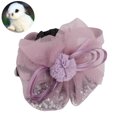 thumbnail image 4 of Corbatas De Flores Para Cachorros, Selección De Regalos, Collar De Flores Para Mascotas, Hermoso, Ampliamente Utilizado, Hecho A Mano Para Bodas, Conejos, Cumpleaños ZAQW 17 Púrpura S, 4 of 8