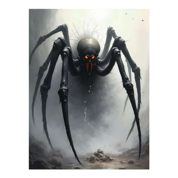 Diamond Art Kit for Adults, Cool Spider Black Print No.3 Diamond Painting for Adults Beginners, 5D DIY Diamond Art Painting Kits, Colorful Diamond Painting Craft for Home Decor 12x16