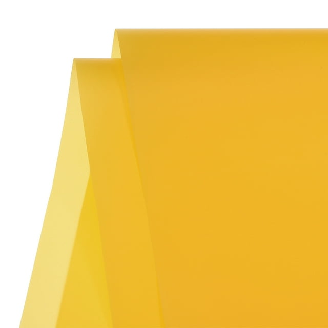 Unique Bargains Flower Wrapping Fog Paper 22.8x22.8 Inch Waterproof Floral Wrapping Paper Yellow 20 Pcs