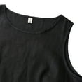 thumbnail image 4 of Amazhiyu Womens 100% Linen Tank Tops Casual Crewneck Sleeveless High Low Hem Tanks Shirts Summer, 4 of 6