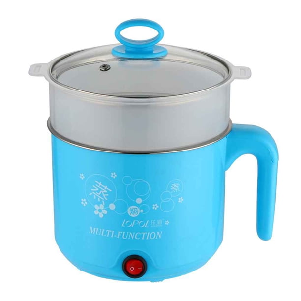 Mini olla eléctrica de acero inoxidable multifunción de 1,6 L ollas de cocción al vapor para cocinar fideos / olla caliente / papilla de arroz Scienceny JJ11256-06B