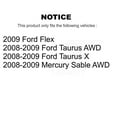 thumbnail image 2 of TOR Front Suspension Control Arm Assembly and Tie Rod End Kit for Car Ford Flex Taurus X Mercury Sable - Left Right Side (Driver Passenger) KTR-102844, 2 of 2