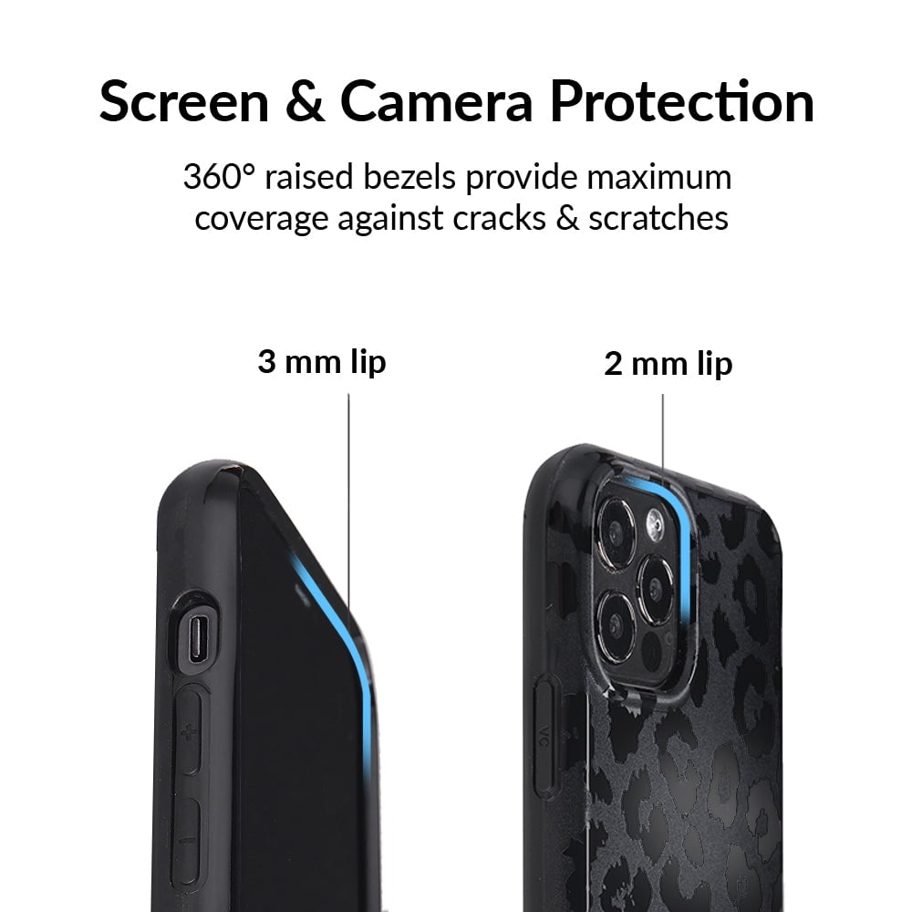 Velvet Caviar for iPhone 12 / for iPhone 12 Pro Case Leopard - Compatible with MagSafe - Cute Protective Phone Cases for Women - Black Cheetah Print